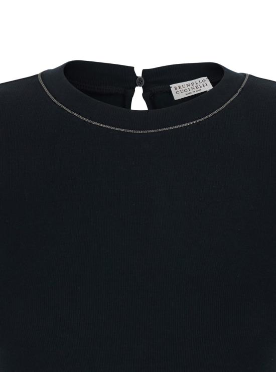 26SS 브루넬로 쿠치넬리 코튼 티셔츠 M0TC8BJ310C101 Black - BRUNELLO CUCINELLI