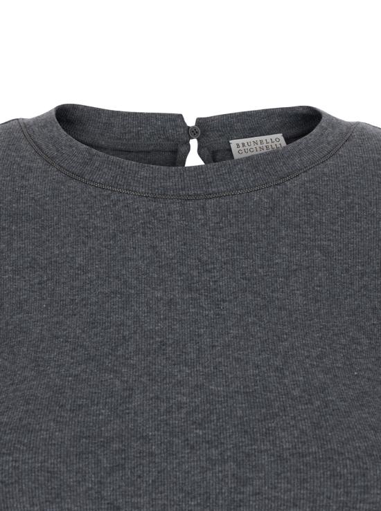 26SS 브루넬로 쿠치넬리 코튼 티셔츠 M0TC8BJ310CV563 Grey - BRUNELLO CUCINELLI