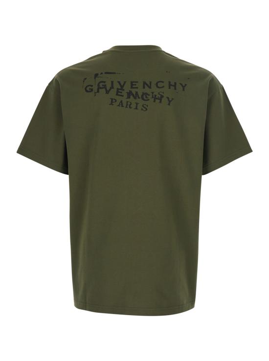 26SS 지방시 반팔 티셔츠 BM71NK3YSA305 Green - GIVENCHY