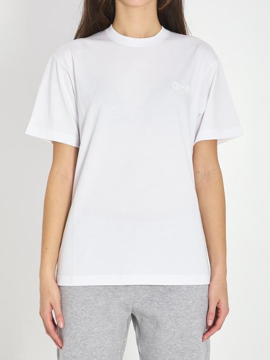 26SS 구찌 로고 코튼 저지 반팔 티셔츠 837959 WHITE