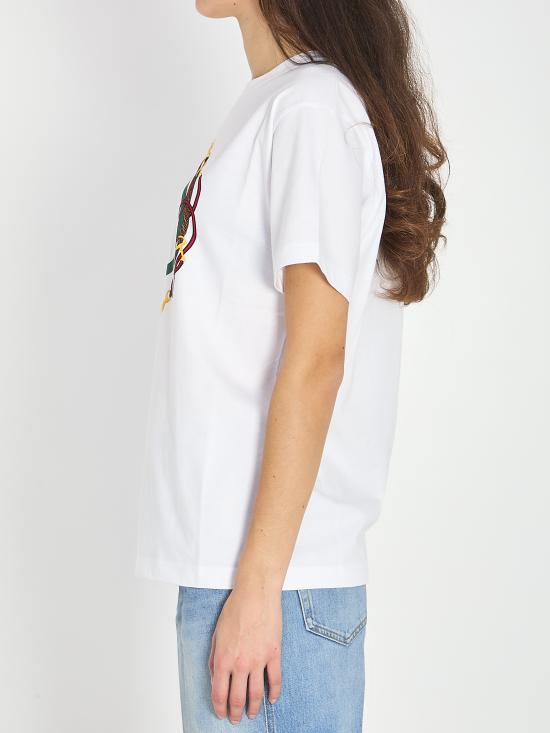 26SS 구찌 로고 코튼 저지 반팔 티셔츠 837959 WHITE - GUCCI