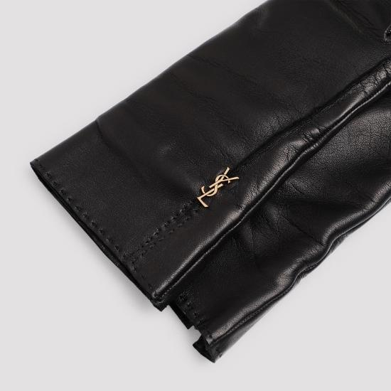 25FW 생로랑 장갑 802648 3YQ52 1000 BLACK - SAINT LAURENT
