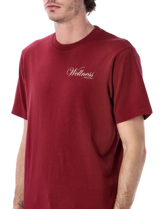 25FW 스포티앤리치 반팔 티셔츠 TO04362083RE10 MERLOT - SPORTY & RICH