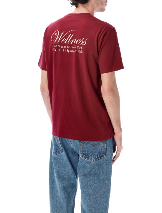 25FW 스포티앤리치 반팔 티셔츠 TO04362083RE10 MERLOT - SPORTY & RICH