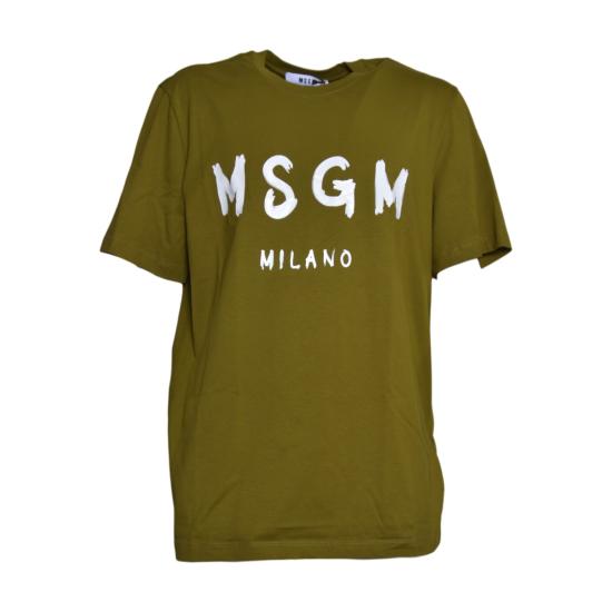 25FW 엠에스지엠 반팔 티셔츠 3940MM510257798 38 Green