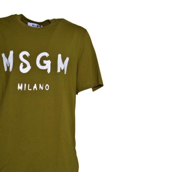 25FW 엠에스지엠 반팔 티셔츠 3940MM510257798 38 Green - MSGM