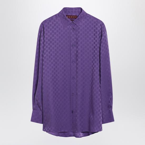 26SS 구찌 모노그램 셔츠 837168Z7ATQ Purple