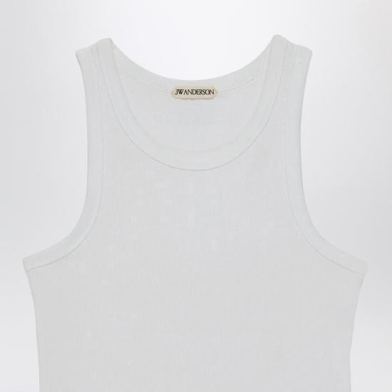 26SS JW앤더슨 민소매 티셔츠 JO0291PG1904 White - JW ANDERSON