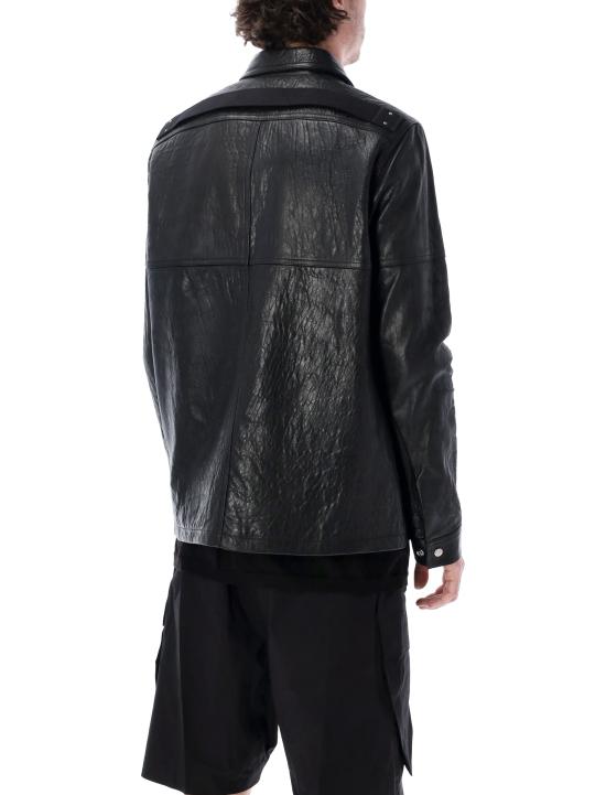 26SS 릭 오웬스 가죽 자켓 RU01F2764LBE 09 Nero - RICK OWENS
