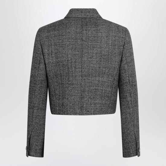 26SS 구찌 울 그리자유 재킷 846385ZATWE Black - GUCCI