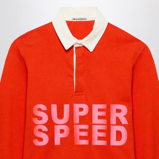 26SS JW앤더슨 폴로 티셔츠 JO0294PG1938 Red - JW ANDERSON