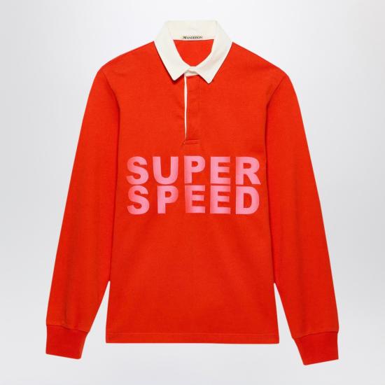 26SS JW앤더슨 폴로 티셔츠 JO0294PG1938 Red
