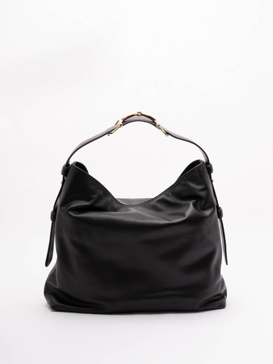 25FW 구찌 베아트릭스 레더 라지 토트백 850546AAFK41000 Black - GUCCI