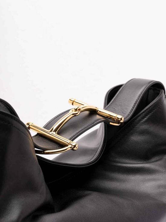 25FW 구찌 베아트릭스 레더 라지 토트백 850546AAFK41000 Black - GUCCI