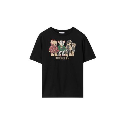 26SS [키즈] 버버리 티셔츠 8117539 A1189 Black