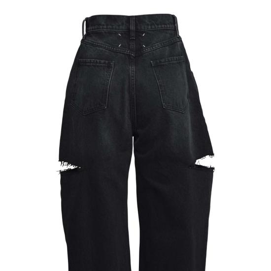 26SS 마르지엘라 컷아웃 진 S51LA0051S30743 965 Nero lavato - MAISON MARGIELA