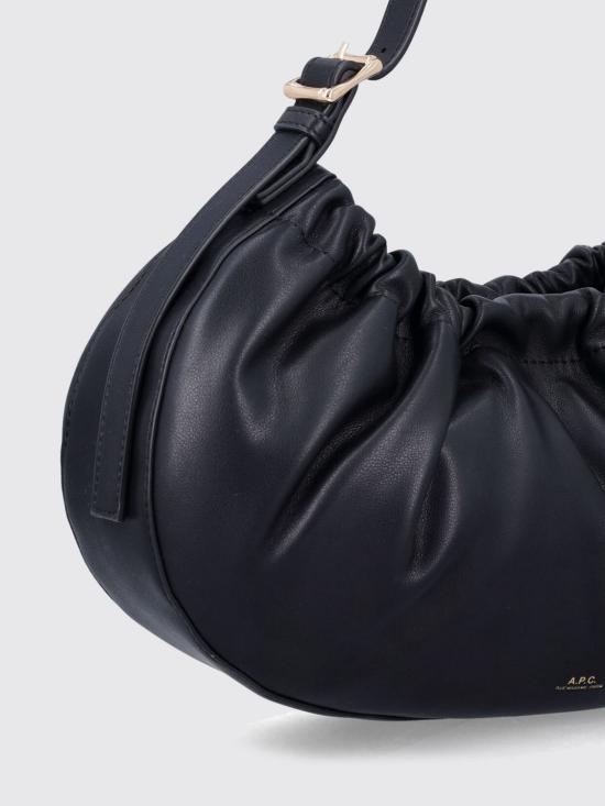 26SS 아페쎄 니논 후프 숄더백 F67049PUAAT LZZ Black - A.P.C.