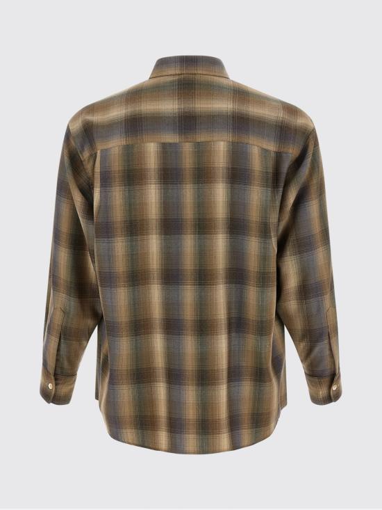 25FW 오라리 긴팔 셔츠 A25AS01LC BROWNBLUECHECK Brown - AURALEE