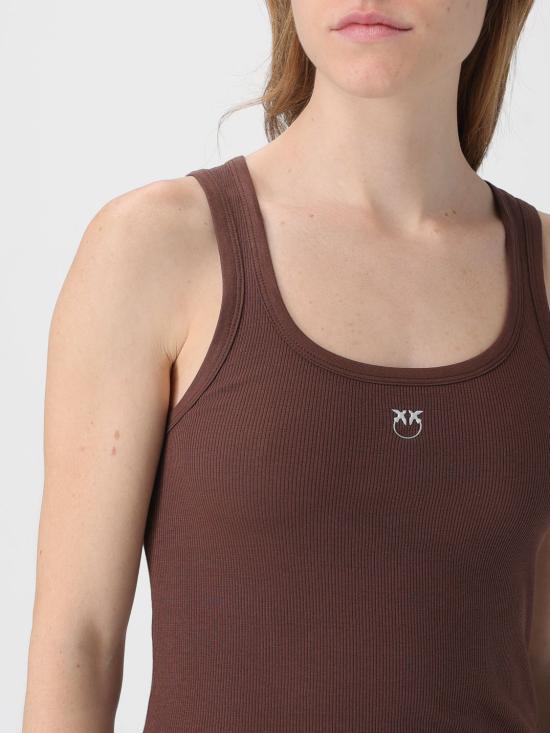 26SS 핑코 민소매 티셔츠 100807A338 L78 Brown - PINKO