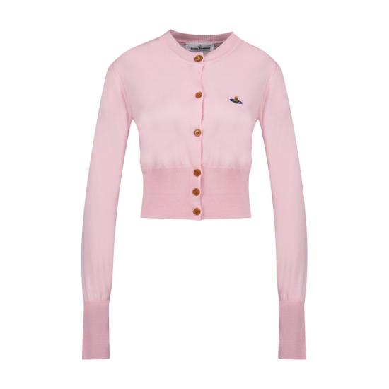 26SS 비비안웨스트우드 베아 크롭드 가디건 1803002U Y001A G401 pink