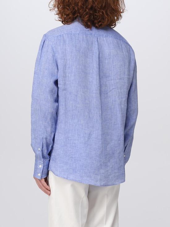  브루넬로 쿠치넬리 긴팔 셔츠 MB6080038 C010 Gnawed Blue - BRUNELLO CUCINELLI