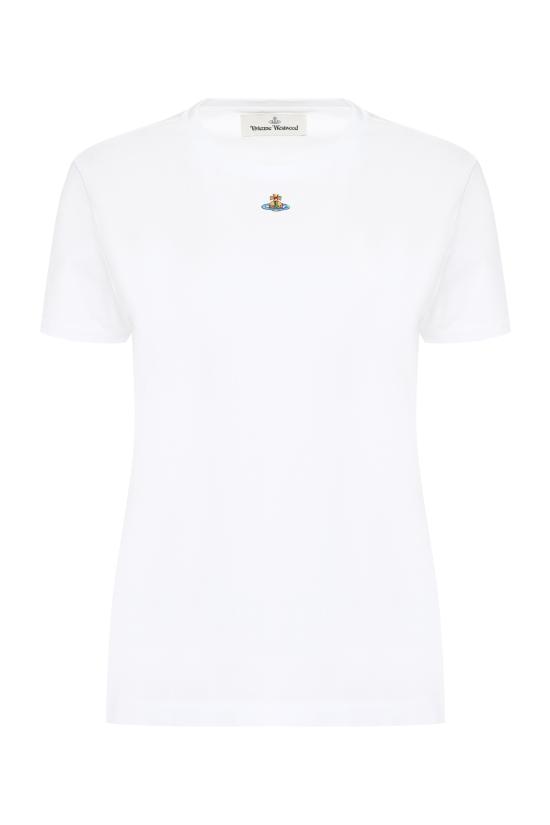 26SS 비비안웨스트우드 PERU 페루 ORB 반팔 티셔츠 3G010017 J001M A401 white