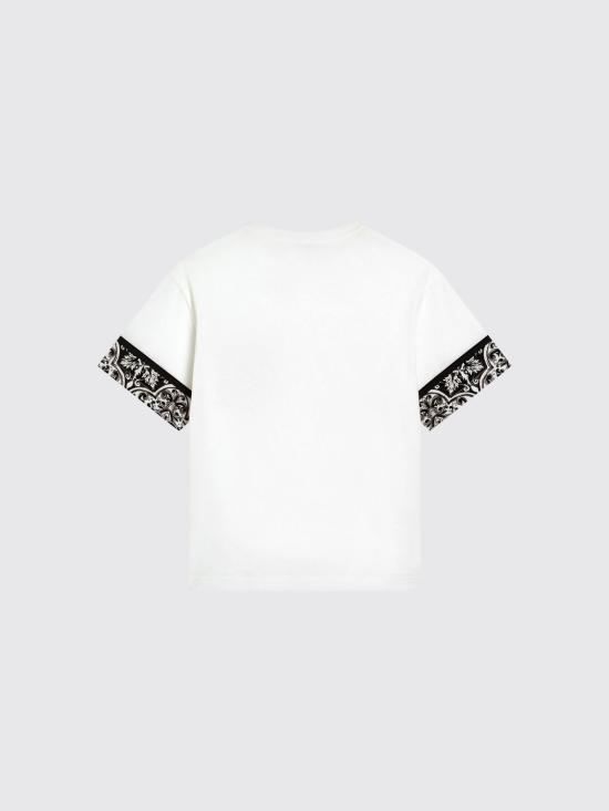 25FW [키즈] 돌체앤가바나 티셔츠 L4JTISKG7O9G HY5DQ White - DOLCE & GABBANA