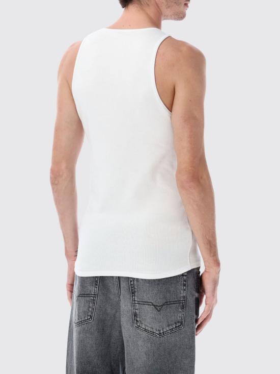 26SS 디젤 반팔 티셔츠 A215600JEAI 100 White - DIESEL