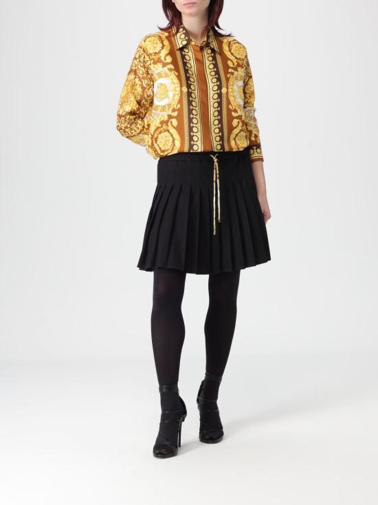 25FW 베르사체 숏 스커트 10202951A14794 1B000 Black - VERSACE