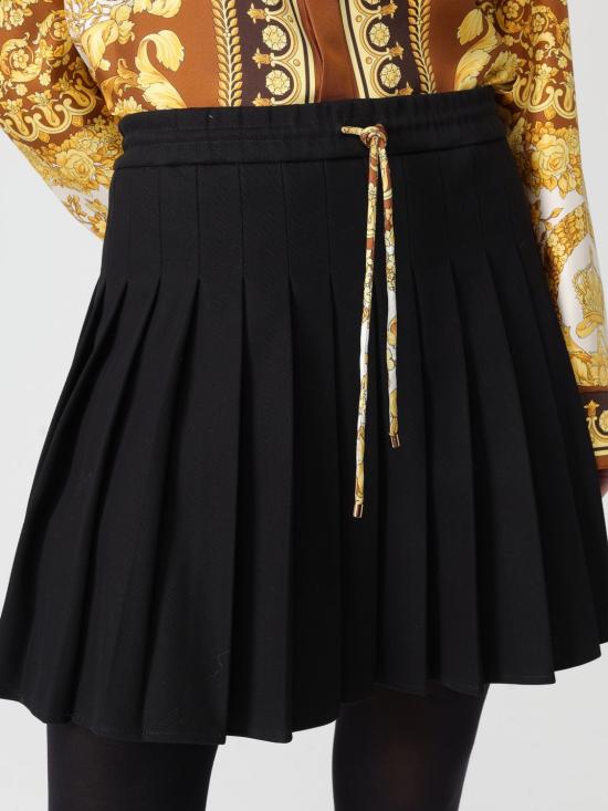 25FW 베르사체 숏 스커트 10202951A14794 1B000 Black - VERSACE