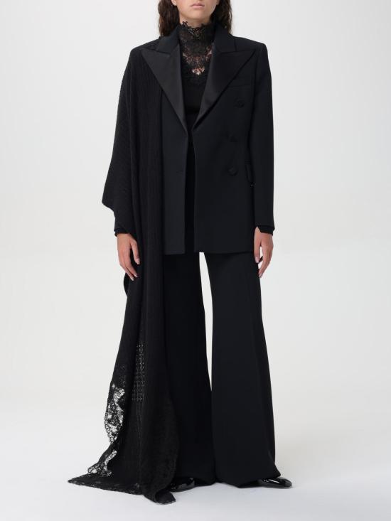 25FW 에르마노 설비노 팔라초 팬츠 D456P313TEILM 95708 Black - ERMANNO SCERVINO