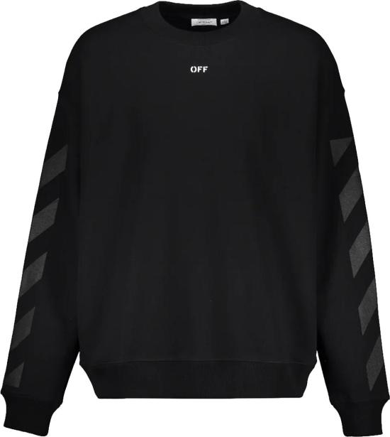 25FW 오프화이트 긴팔 티셔츠 44MBA054G5F0051001 BLACK