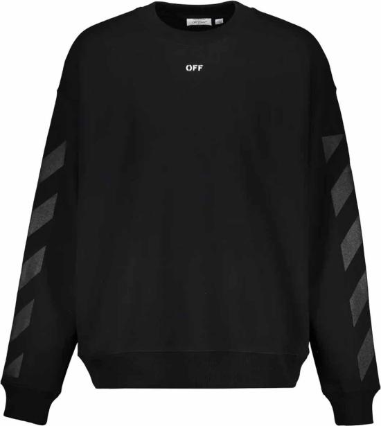 25FW 오프화이트 긴팔 티셔츠 44MBA054G5F0051001 BLACK