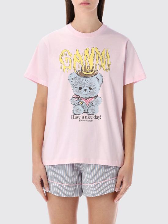 26SS 가니 반팔 티셔츠 A105007411026 868 Pink