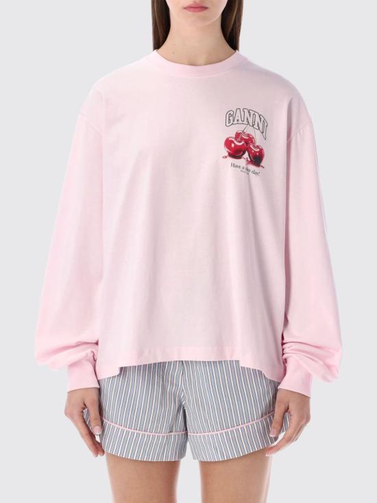 26SS 가니 반팔 티셔츠 A105005911026 868 Pink