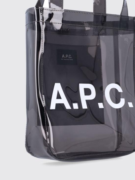 26SS 아페쎄 루 로고 프린트 토트백 M67048PUACD LAD Transparent - A.P.C.