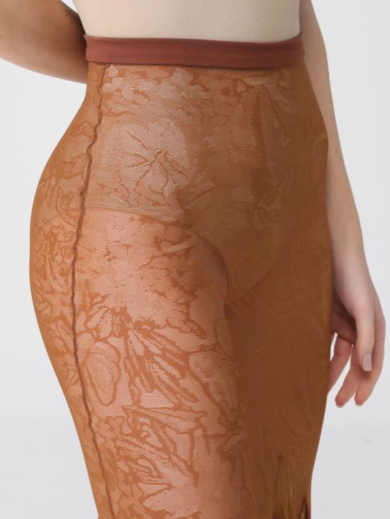 25FW 데이비드 코마 롱 스커트 PF25DK94SL Brown - DAVID KOMA