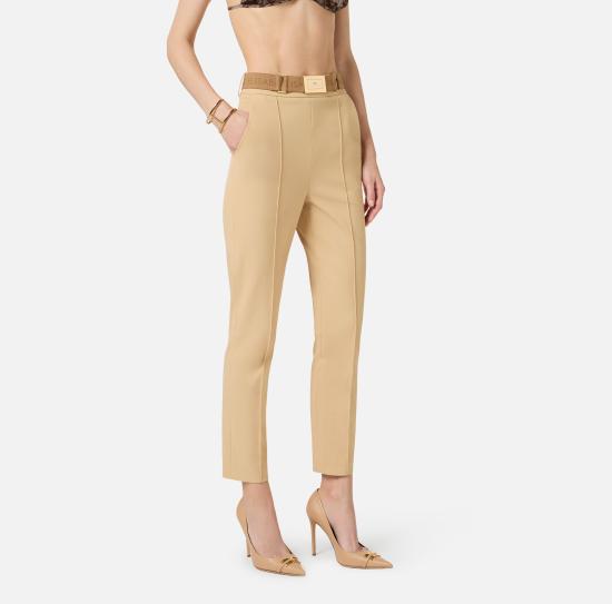 26SS 엘리자베타프랜치 스트레이트 팬츠 PA13261E2 470 Camel - ELISABETTA FRANCHI