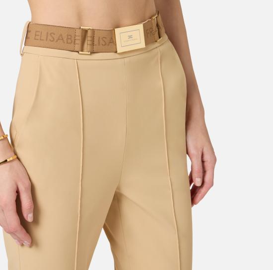 26SS 엘리자베타프랜치 스트레이트 팬츠 PA13261E2 470 Camel - ELISABETTA FRANCHI