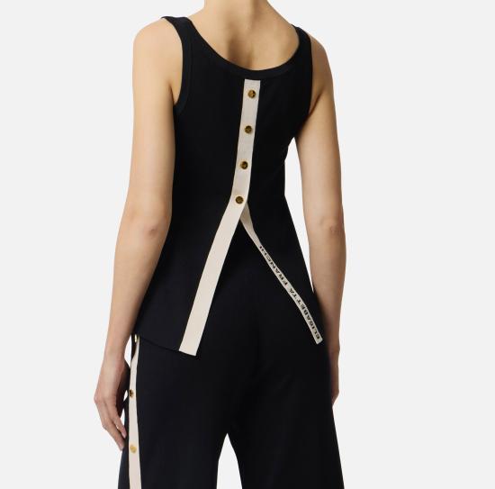 26SS 엘리자베타프랜치 긴팔 티셔츠 TK72S61E2 685 Nero burro - ELISABETTA FRANCHI