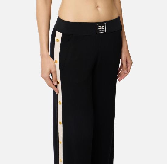 26SS 엘리자베타프랜치 트레이닝/조거 팬츠 KP74S61E2 685 Nero burro - ELISABETTA FRANCHI