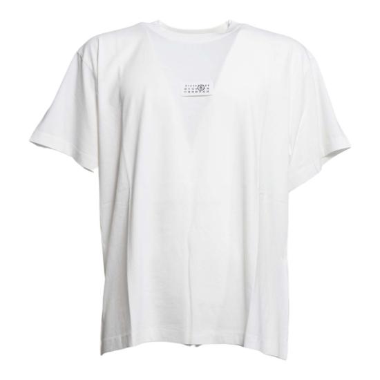 26SS MM6 메종마르지엘라 Numeric 코튼 티셔츠 SH0GC0032M20170 101 White
