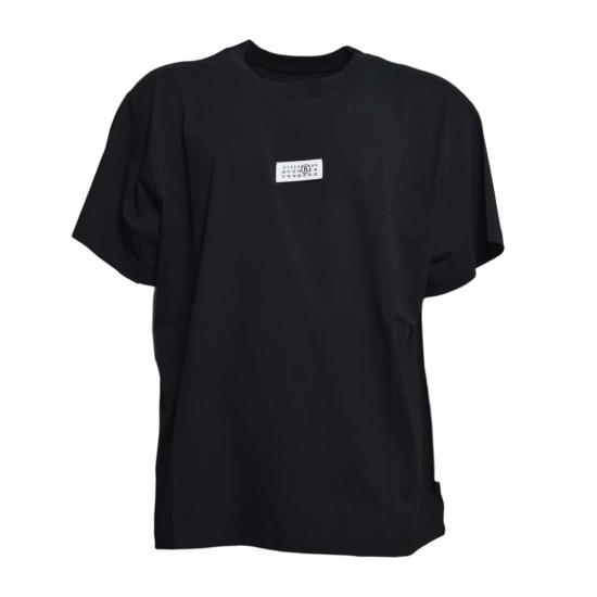 26SS MM6 메종마르지엘라 Numeric 코튼 티셔츠 SH0GC0032M20170 900 Black