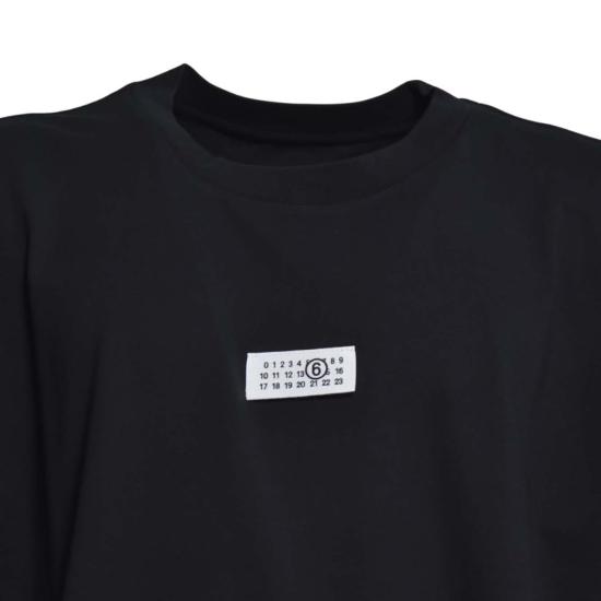 26SS MM6 메종마르지엘라 Numeric 코튼 티셔츠 SH0GC0032M20170 900 Black - MM6 MAISON MARGIELA