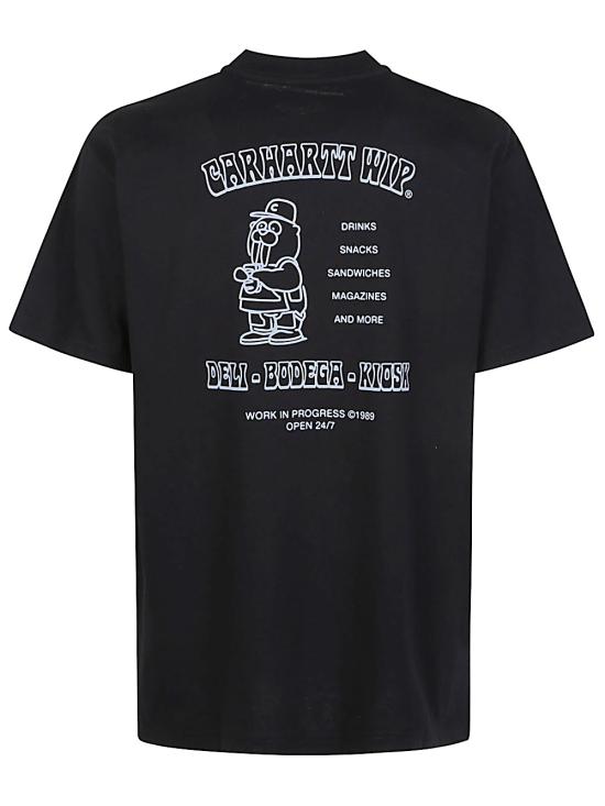 25FW 칼하트 WIP 반팔 티셔츠 I035230 89XX Black - CARHARTT WIP