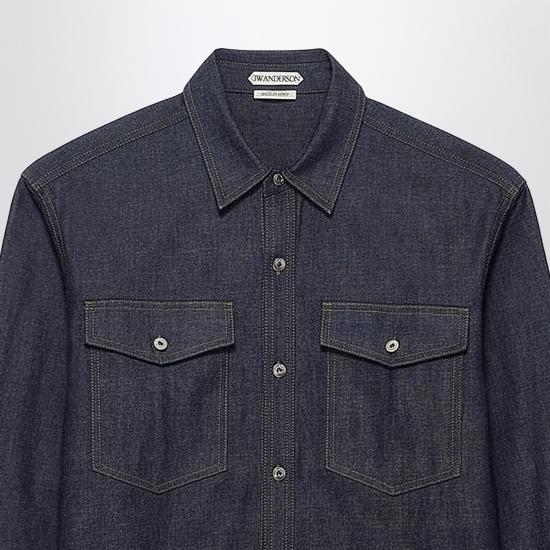 26SS JW앤더슨 데님 셔츠 DS0016PG1932 Blue - JW ANDERSON