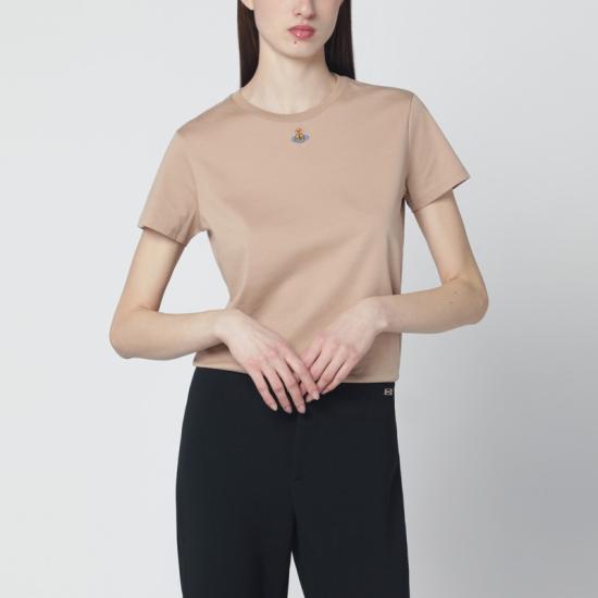  비비안웨스트우드 PERU 페루 ORB 반팔 티셔츠 3G010017J001M Beige