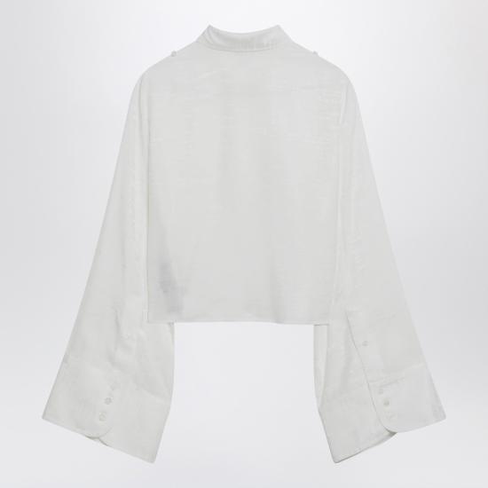 26SS MM6 메종마르지엘라 자카드 컨버터블 셔츠 S52DT0044M35737 White - MM6 MAISON MARGIELA