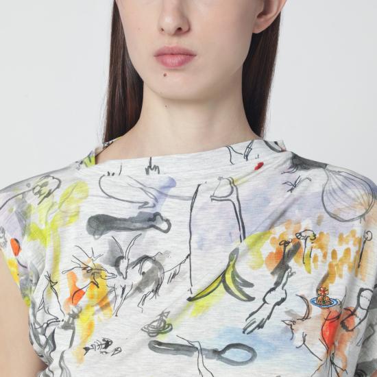 26SS 비비안웨스트우드 헤보 탑 1504000AJ00AF Multicolor - VIVIENNE WESTWOOD