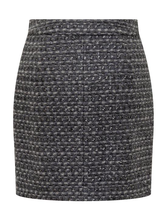 25FW 엠포리오 아르마니 미디 스커트 EW001310AF14268 F8155 BLU SCURO - EMPORIO ARMANI